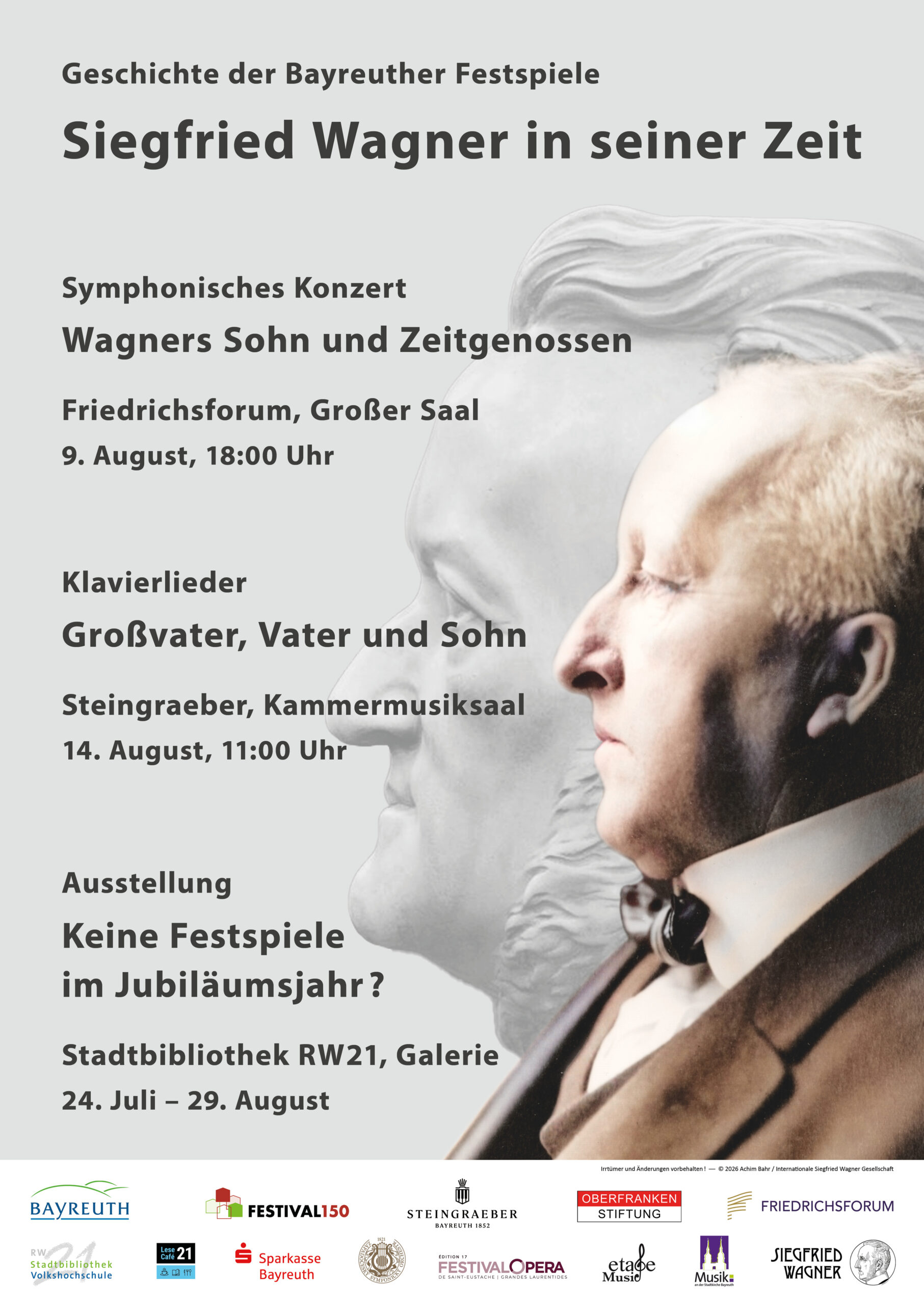 Konzert im Friedrichsforum | Liedermatinée bei Steingraeber | Ausstellung im RW21